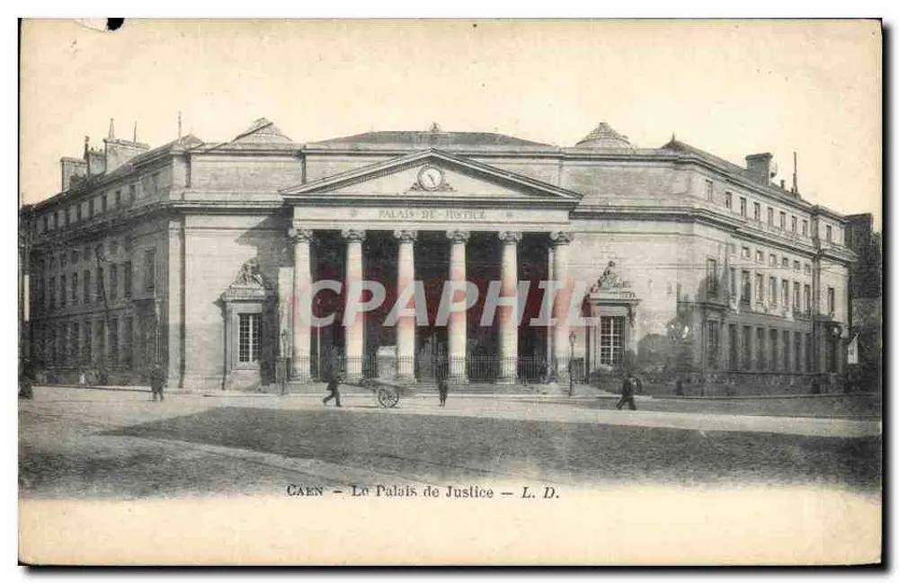 Caen — O Palácio de Justiça — L. D. - Frente