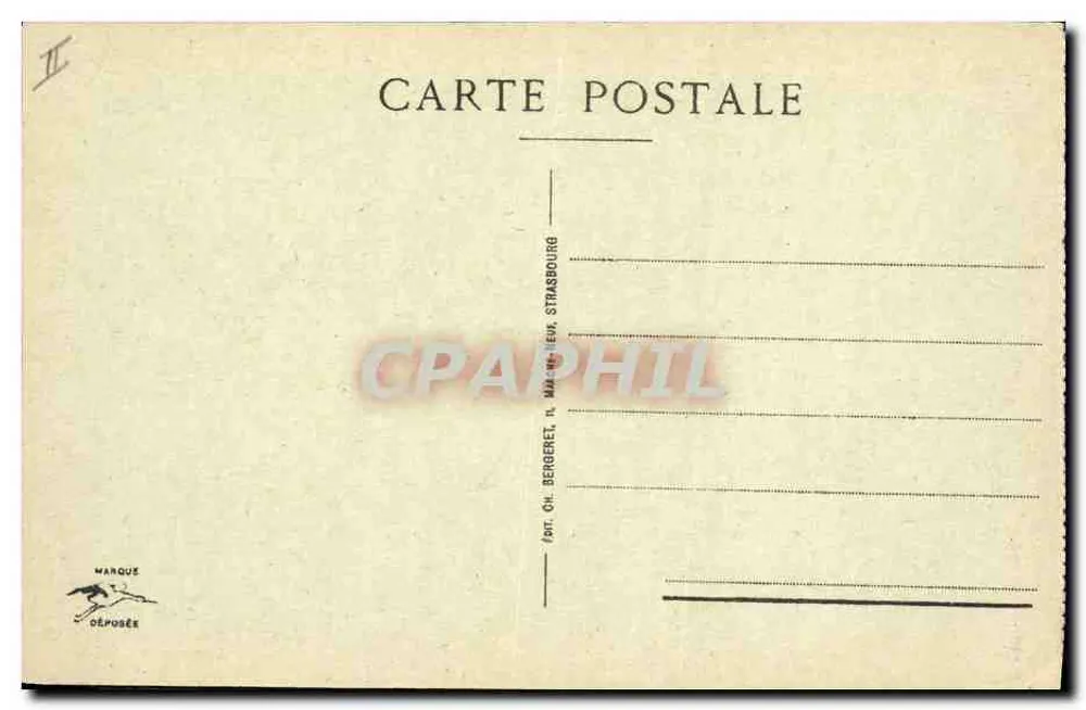 Colmar — La Corte d'Appello — editore Oh. Berberet, Strasburgo - Verso