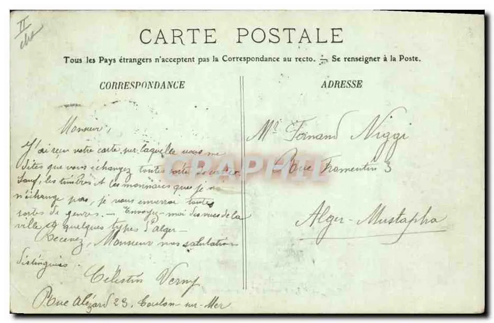 Le Cassard — Croiseur de 2e classe — A. Bougault, n° 522 - Rückseite