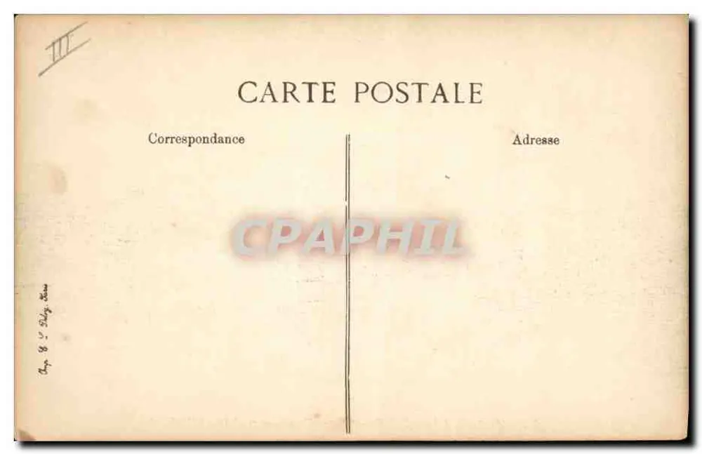 Marine Française — Zerstörer "Carabinier" — Verlag E.D. n°54 - Rückseite