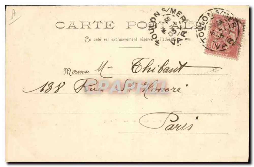 Chanzy — Kreuzer der ersten Klasse — Édition Lévet et C° - Rückseite