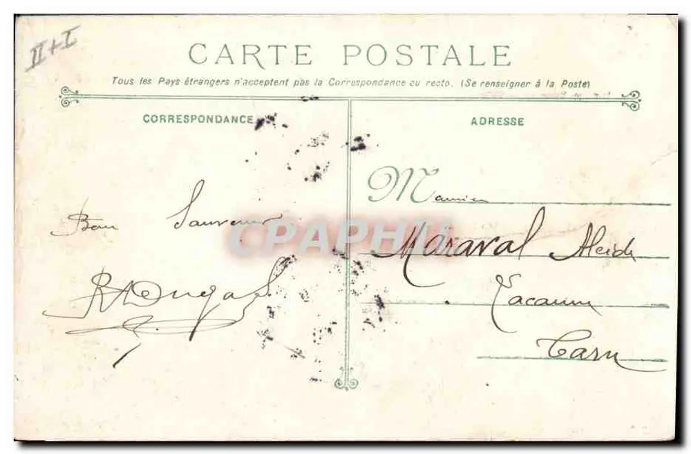 Kreuzer-Kreuzer Condé — Französische Marine — Verlag H. Burgal - Rückseite