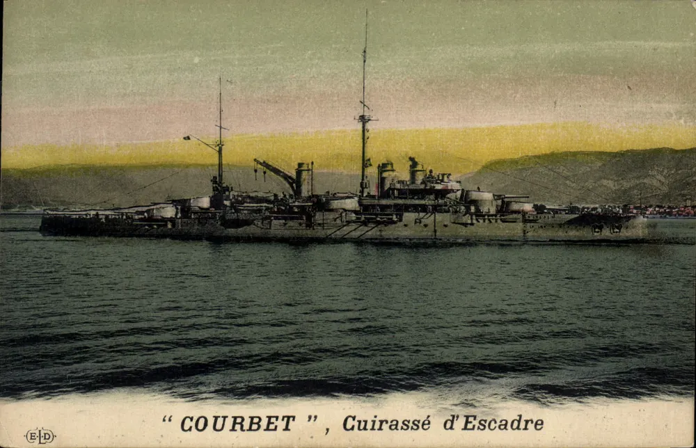 "Courbet", Schlachtschiff der Flotte — Verlag ELD, Seriennummer nicht sichtbar - Vorderseite