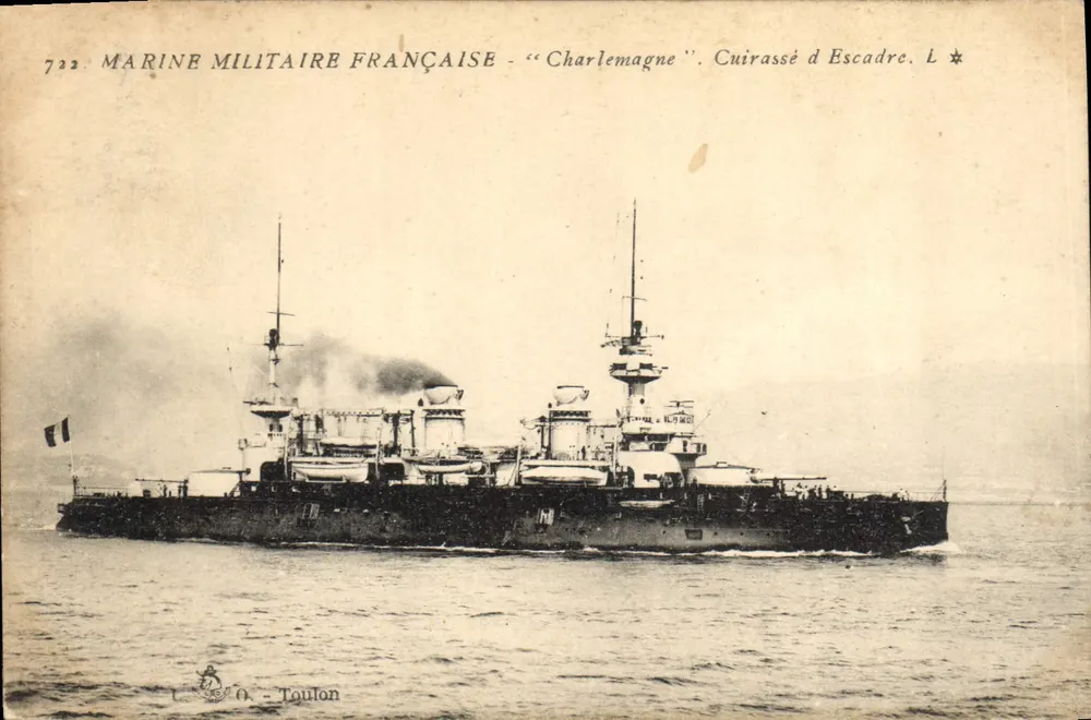 Charlemagne — Schlachtkreuzer — L. O. - Toulon - Vorderseite