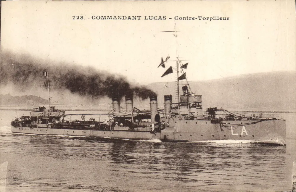 Comandante Lucas — Contratorpedor — Onbekende uitgever, n° 728 - Voorkant