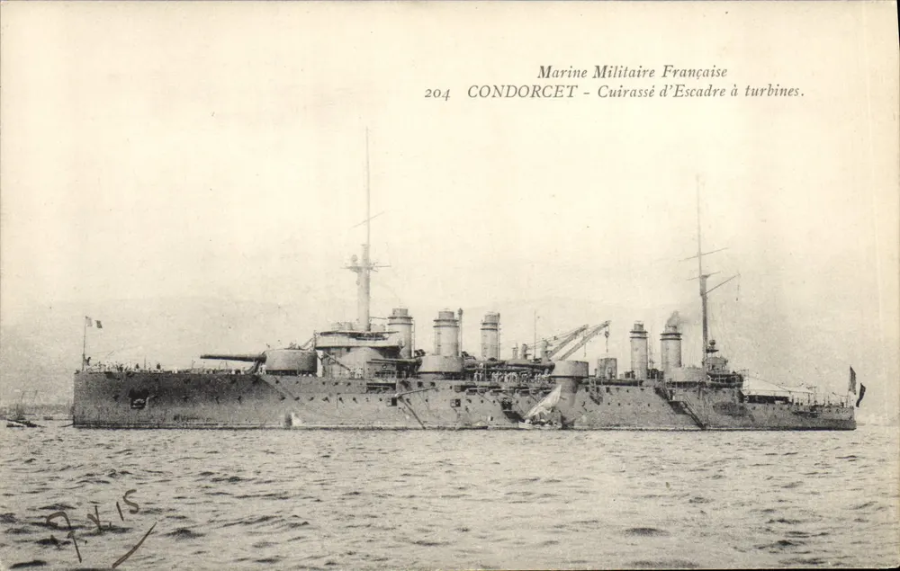 Schiff Condorcet — Französische Marine — Verlag Paris 15 - Vorderseite