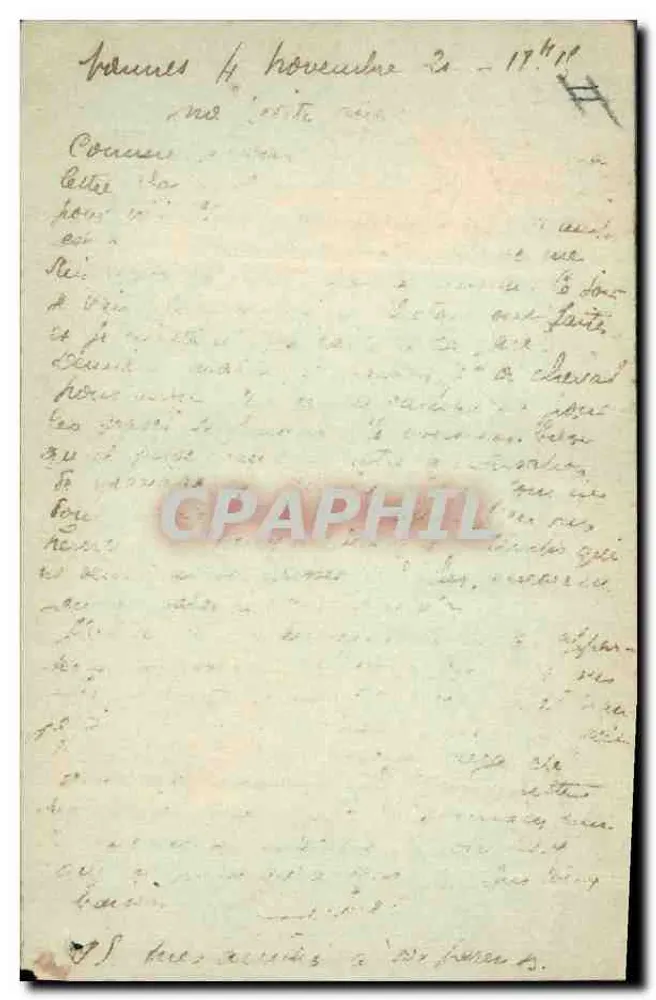 Traje de Pont-Aven — Coleção R. Laurent, Port-Louis — n° 4305 - Verso