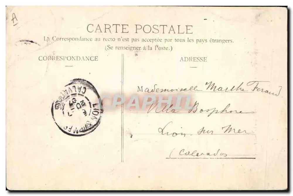 Crianças de PONTIVY — Coleção Le Cunf. Pontivy — editor desconhecido, número de série não visível - Verso