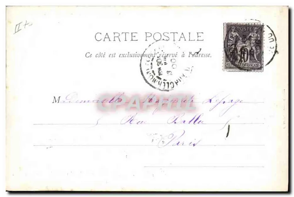General Desaix auf Pferd — Centenary des Generals Desaix — P. Julolet, Cirmont-Ferrand - Rückseite
