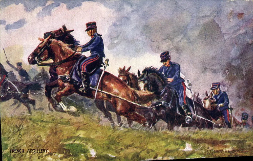 Artiglieria francese — Tuck's Post Card No. 8736 — Raphael Tuck & Sons - Recto