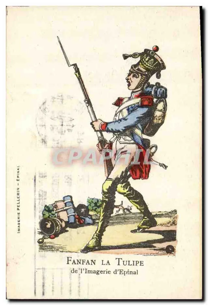 Fanfan la Tulipe — Soldat in Uniform — Imagerie Pellerin - Epinal - Vorderseite