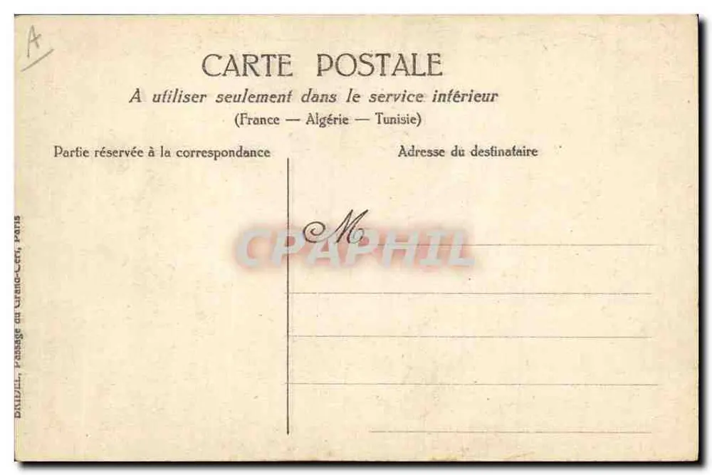 Grandes Fêtes — Souvenir des Grandes Fêtes à l'occasion du Grand Concours — 1926 — Éditeur Dallil, Paris - Verso