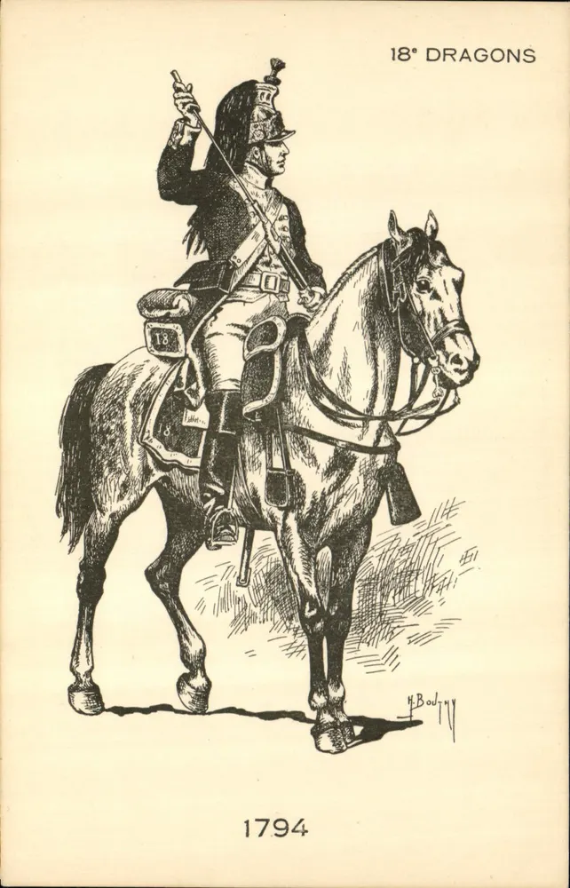 18e Dragons — 1794 — H. Boujmy - Frente