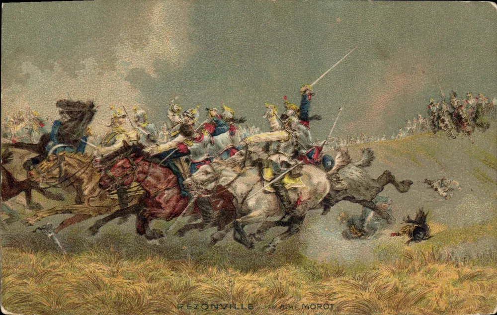 Schlacht von Rezonville — Reiterszene — von Ame Morot - Vorderseite