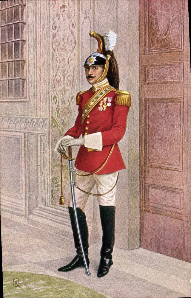 Wache in prächtigem Uniform — Verlag: E. V. R. — Seriennummer: 1 - Vorderseite