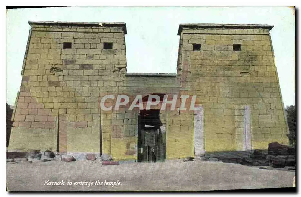 Karnak — entrada do templo — Ephthimios Frères, Port Said - Frente