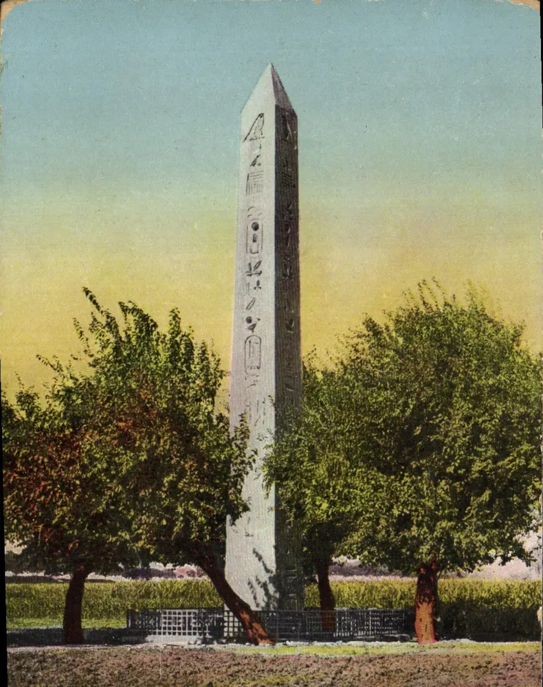 Obelisk w Heliopolis — Mataria — n°183 - Awers