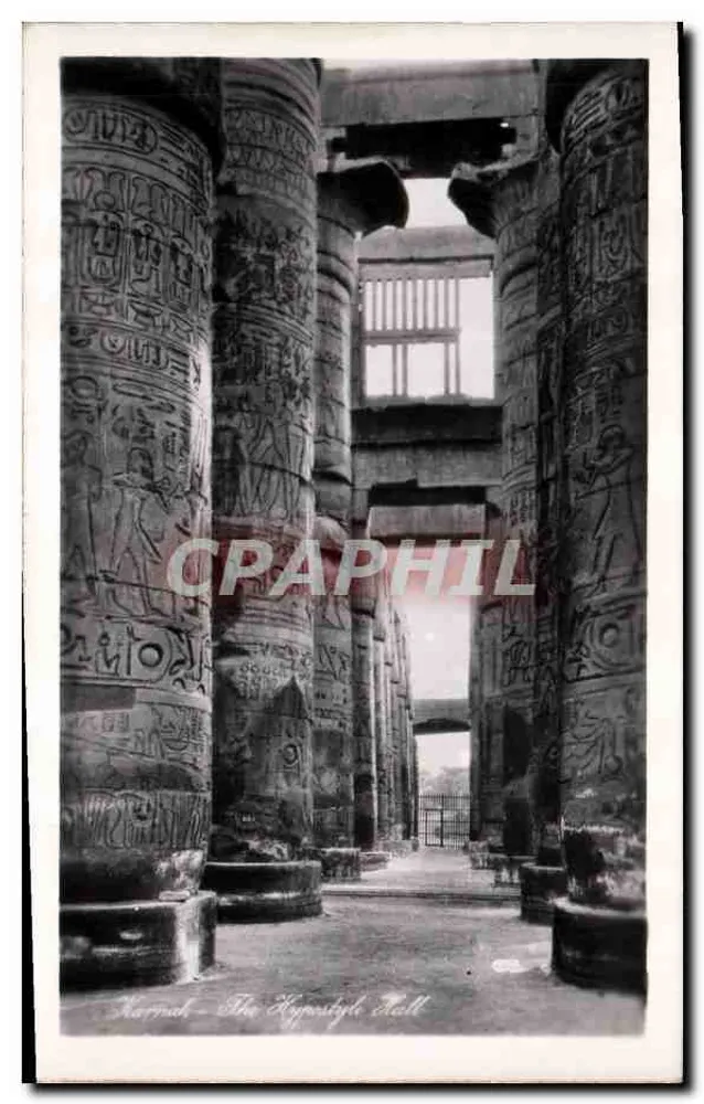 Karnak — A Grande Sala Hipóstila — editor não identificado, número de série não visível - Frente