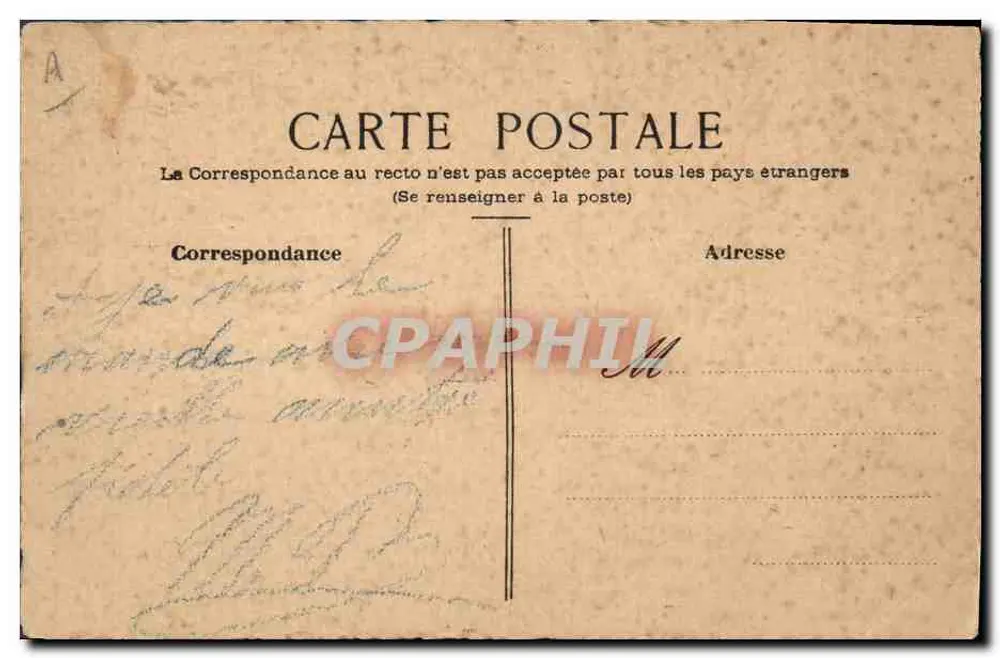 Fée ailée cueillant un chardon — Exposition de Nancy — éditeur non visible - Verso