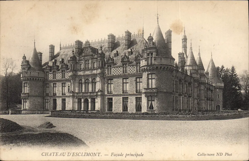 Castelo de Esclimont — Fachada principal — Coleções ND Phot - Frente