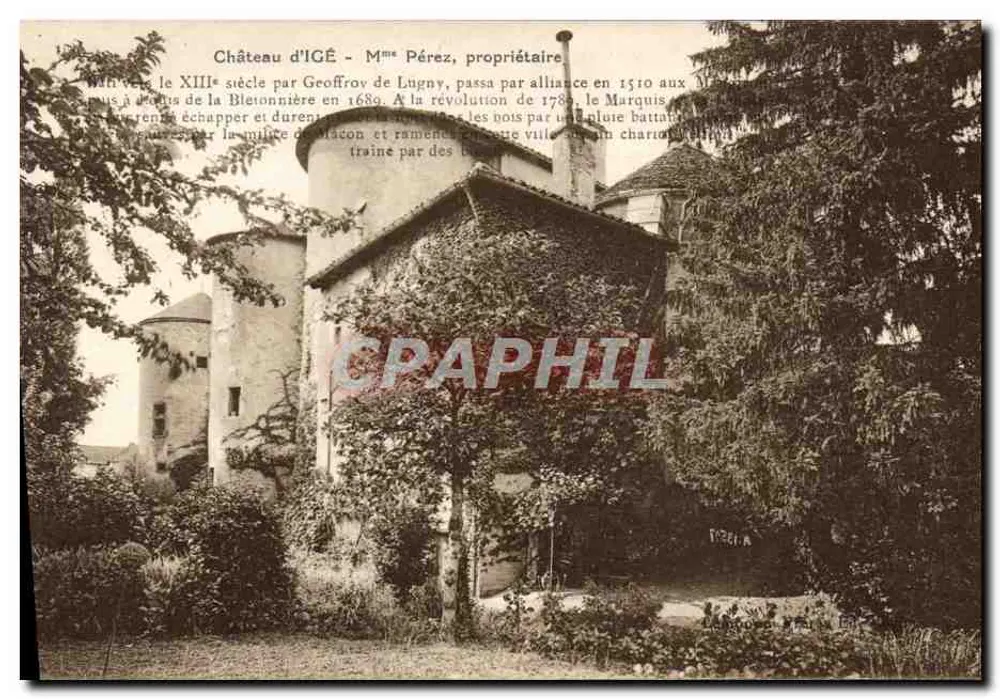 Castelo de IGÉ - Sra. Pérez, proprietária — história e lendas - Frente
