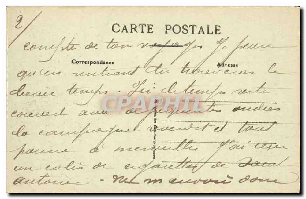 Castelo de La Houssaye — vista do castelo com torre redonda — editor não identificado, n° 22 - Verso