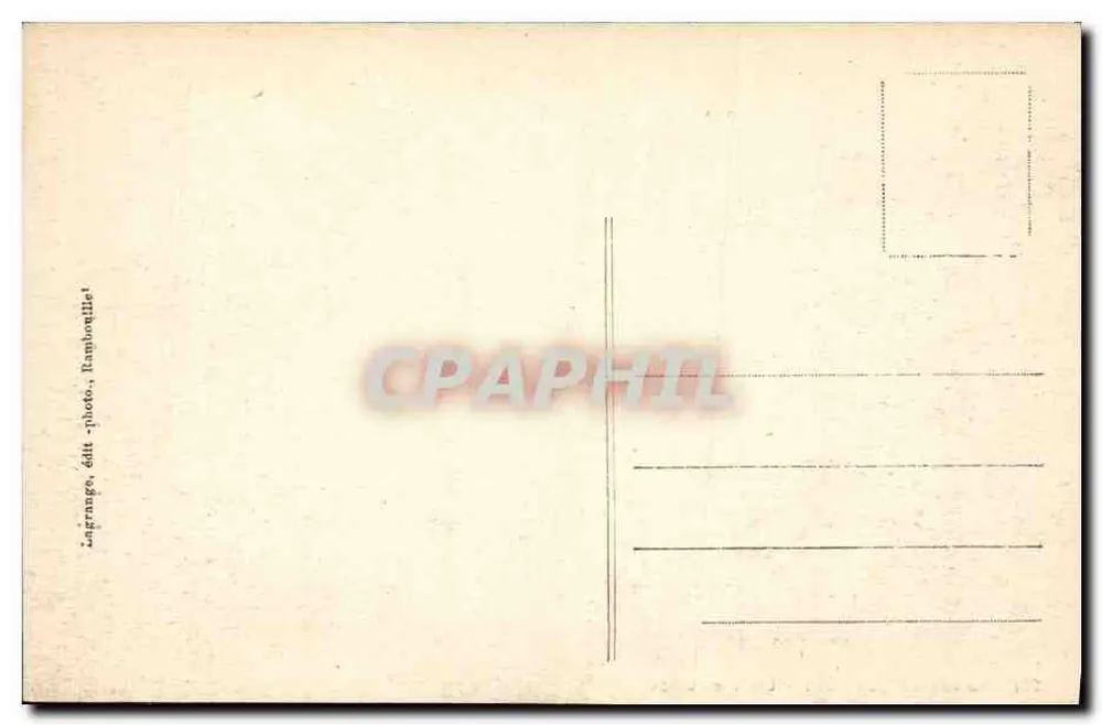 Castelo de GUÉVILLE — A Pequena Lagoa — Lagrange, editor-fotografia. Ramboutillet - Verso