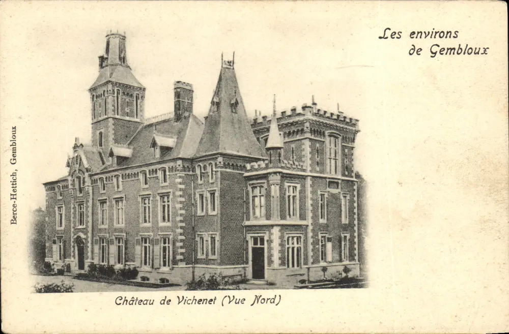 Schloss Vichenet (Nordansicht) — Umgebung von Gembloux — Berce-Hettich, Gembloux - Vorderseite