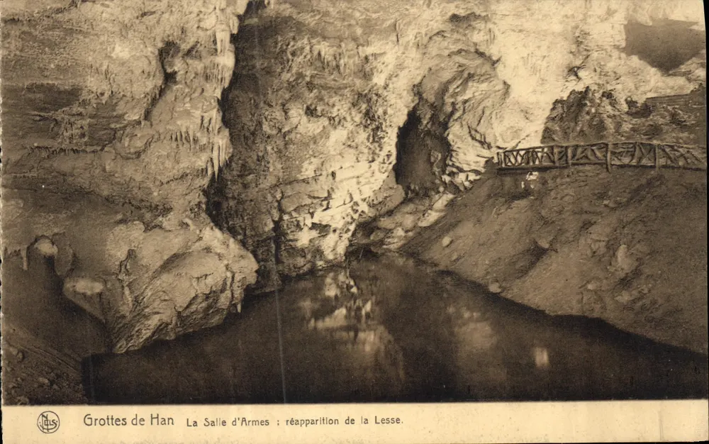 Grutas de Han — A Sala das Armas: reaparição da Lesse — editor N°145 - Frente