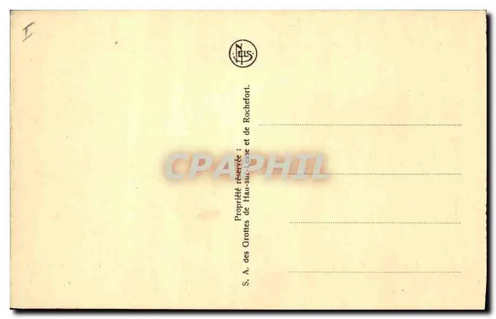 Höhlen von Han — Saal der Draperien — Verlag Hau-sur-Lesse - Rückseite