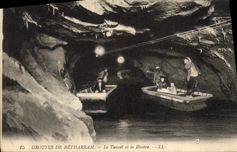 Bétharram-Höhlen — Der Tunnel und der Fluss — LL. — N° 15 - Vorderseite