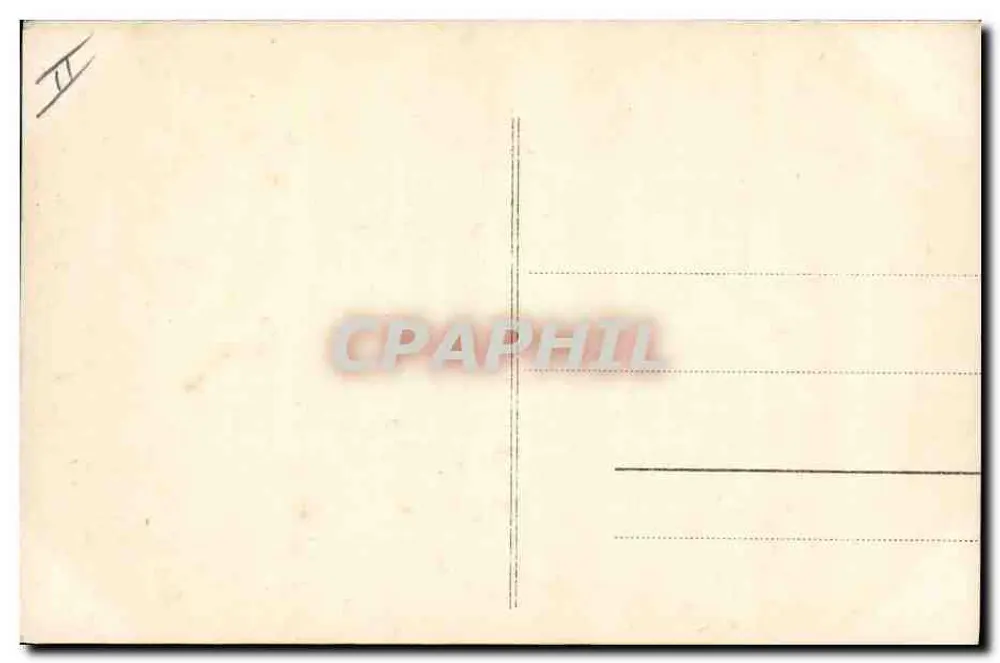 Kind auf einem Schlitten — verschneiner Dorf-Szene — Verlag Paris 460 - Rückseite