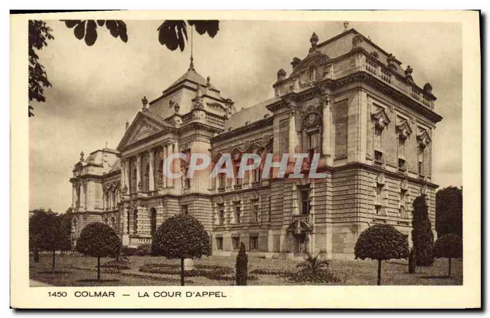Colmar — La Corte d'Appello — Edizione Braun & Cie, Stampa Dornhouse-Dornach - Recto