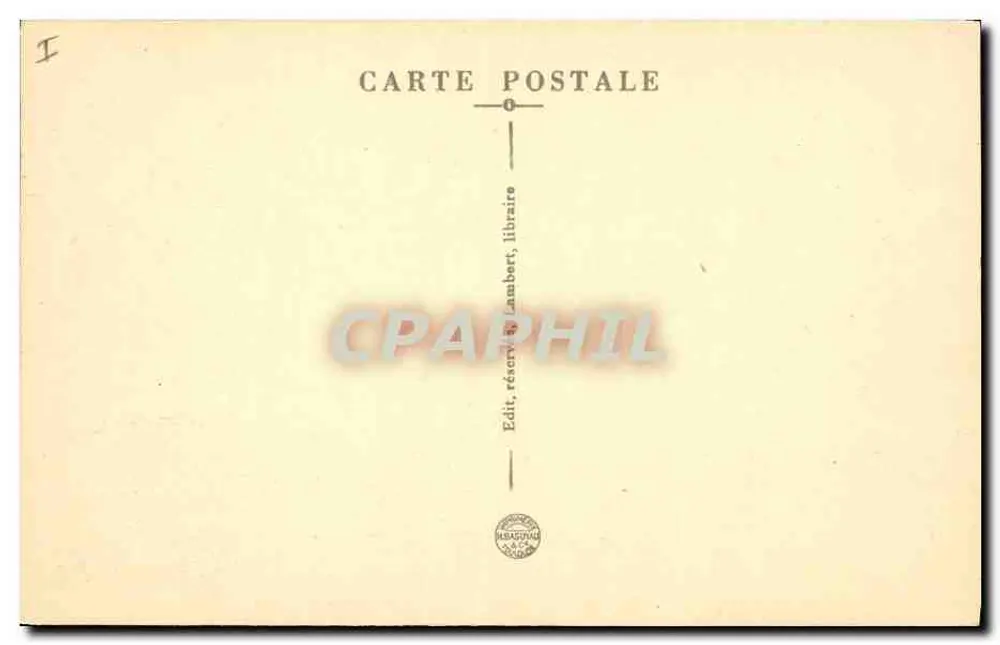 Carpentras — Saal der Assizes — Verlag Lambert, Buchhändler - Rückseite