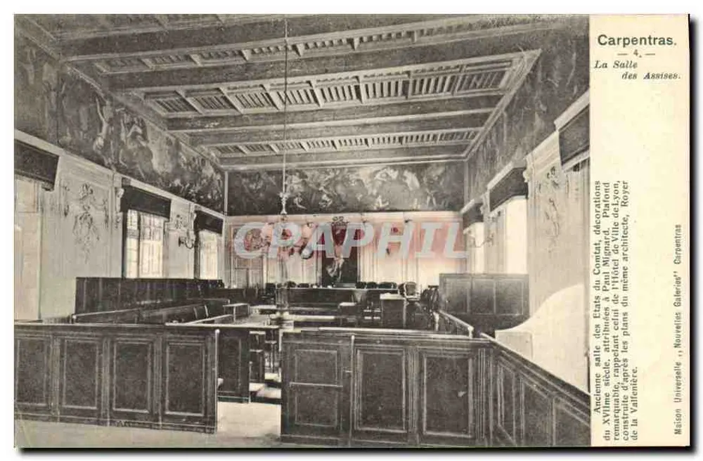 Carpentras — La Salle des Assises — Maison Universelle, Carpentras - Vorderseite