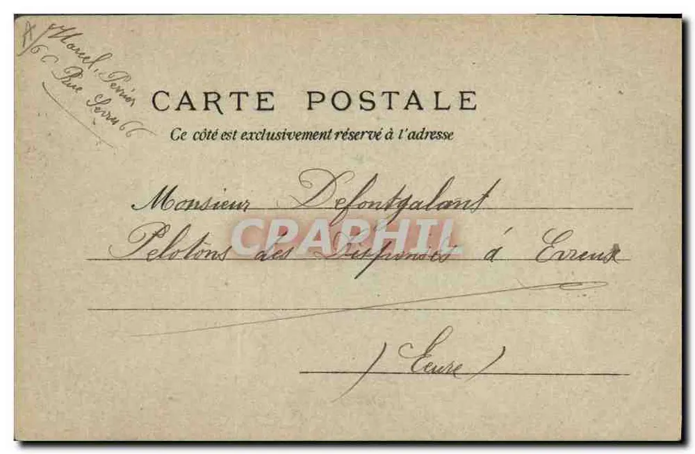 Seeschlacht (Porte des Ternes) — Le Carnot, Schlachtschiff — Photocol 1058 - Rückseite