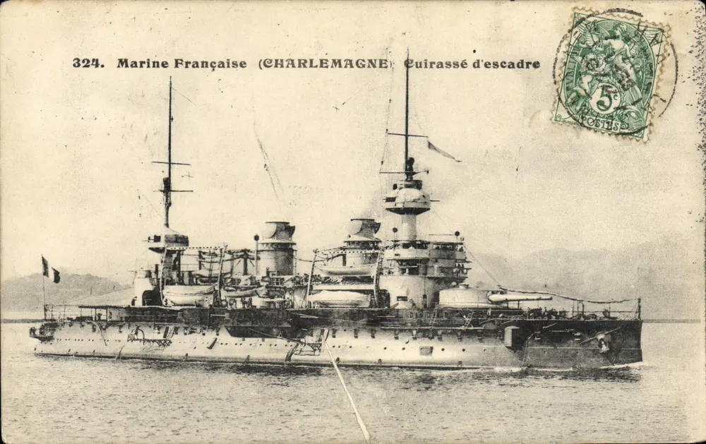 Charlemagne — Schlachtschiff — Französische Marine, Nr. 324 - Vorderseite