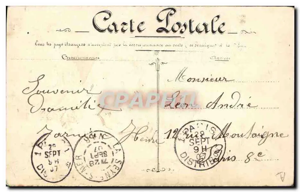 Charlemagne — Schlachtschiff — Französische Marine, Nr. 324 - Rückseite