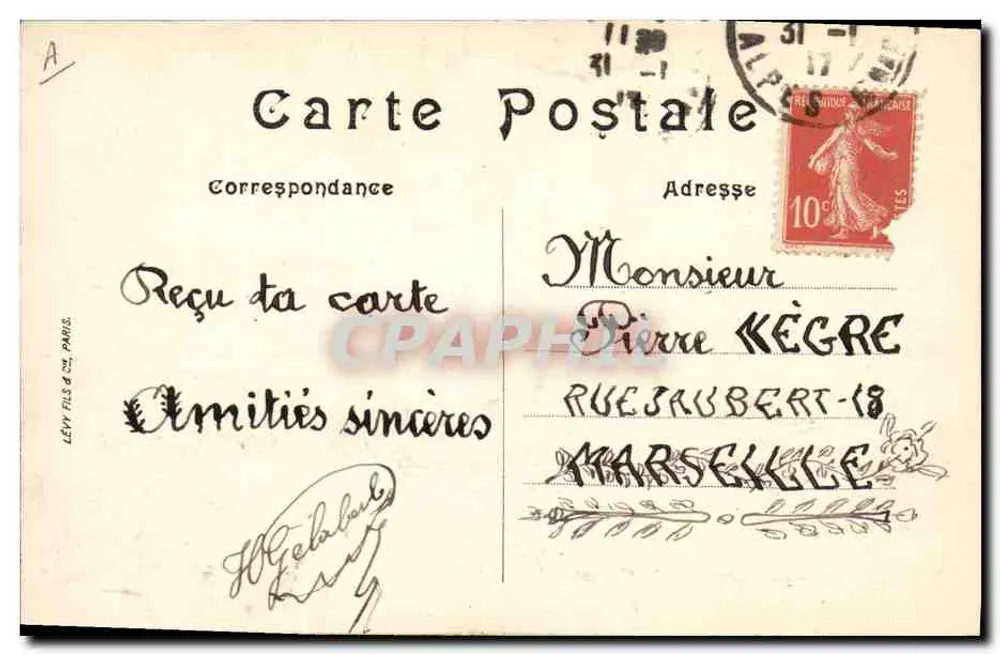 Marinha de guerra — O « Cassard » — LL. — Editor Lévy Fils & Cie, Paris - Verso