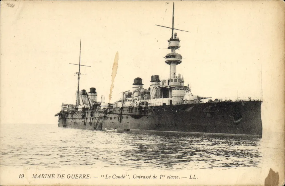 Le Condé — Panzerkreuzer der 1. Klasse — Marine de Guerre — LL. n°19 - Vorderseite