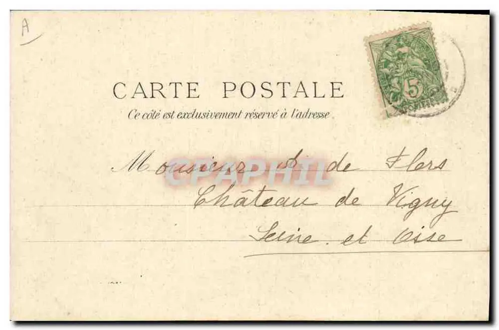 Chanzey — Panzerkreuzer mit 2 Türmen — Sammlung Villiard, Quimper, Nr. 810 - Rückseite
