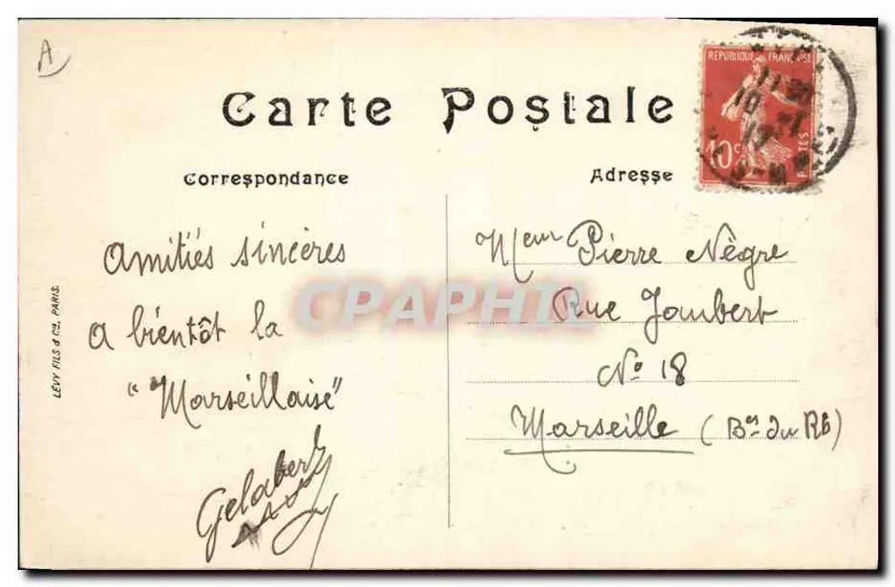 Das "Charlemagne" Schlachtschiff — LL. — Verlag Lévy Fils & Cie, Paris — Nr. 13 - Rückseite