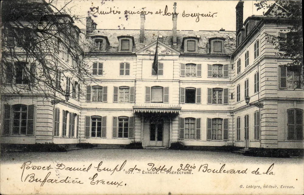 Prefeitura de Évreux — G. Lebigré, editor, n°107 - Frente