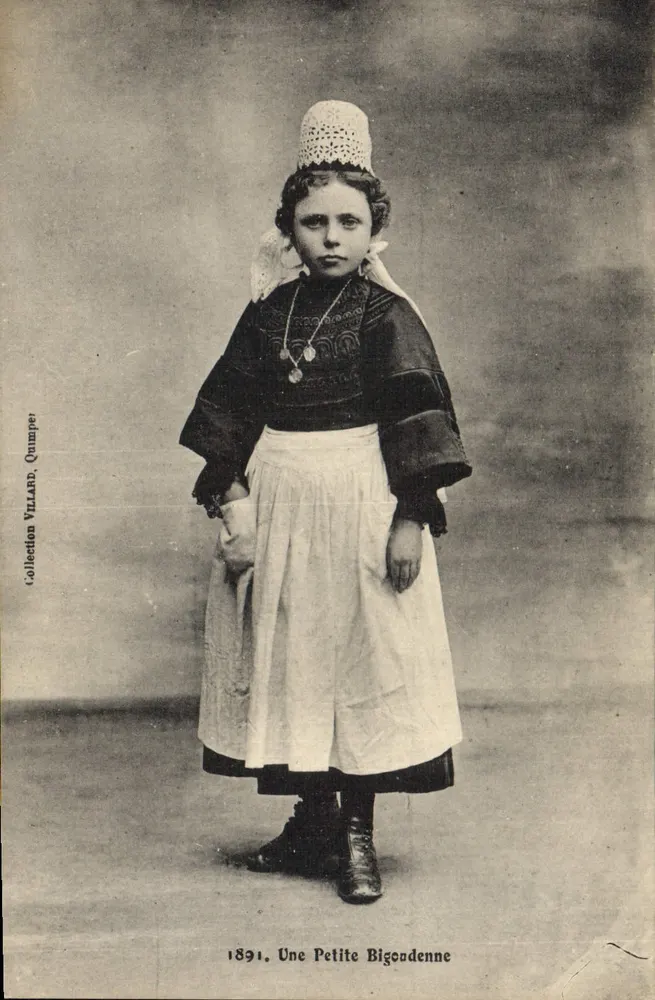 Uma Pequena Bigoudenne — 1891 — Coleção Villard, Quimper - Frente
