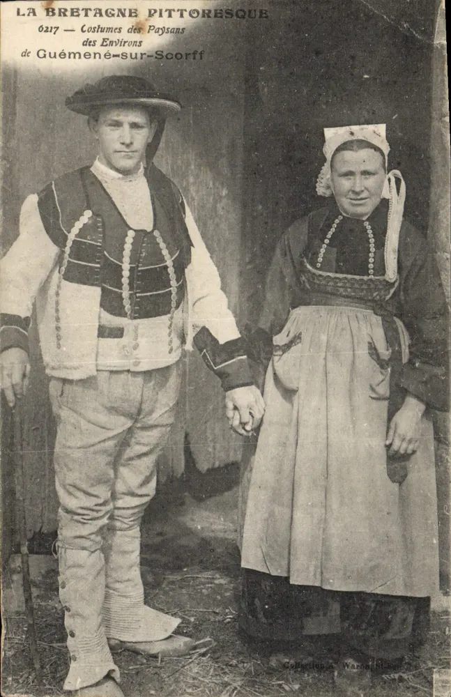 Kleidung der Umgebung von Guémené-sur-Scorff — Sammlung Waro — n° 6217 - Vorderseite