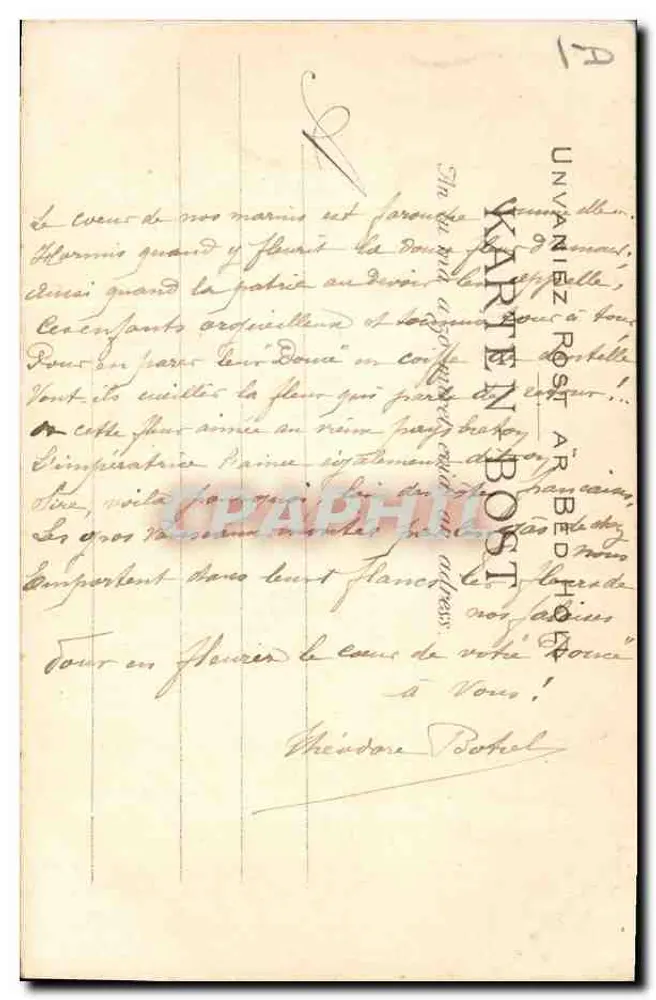 Noiva Bretã - A Gavotte — Coleção WILLAULT, Jumanger - Verso