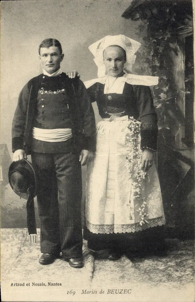 Casados de Beuzec — Artaud e Nozais, Nantes, série 169 - Frente