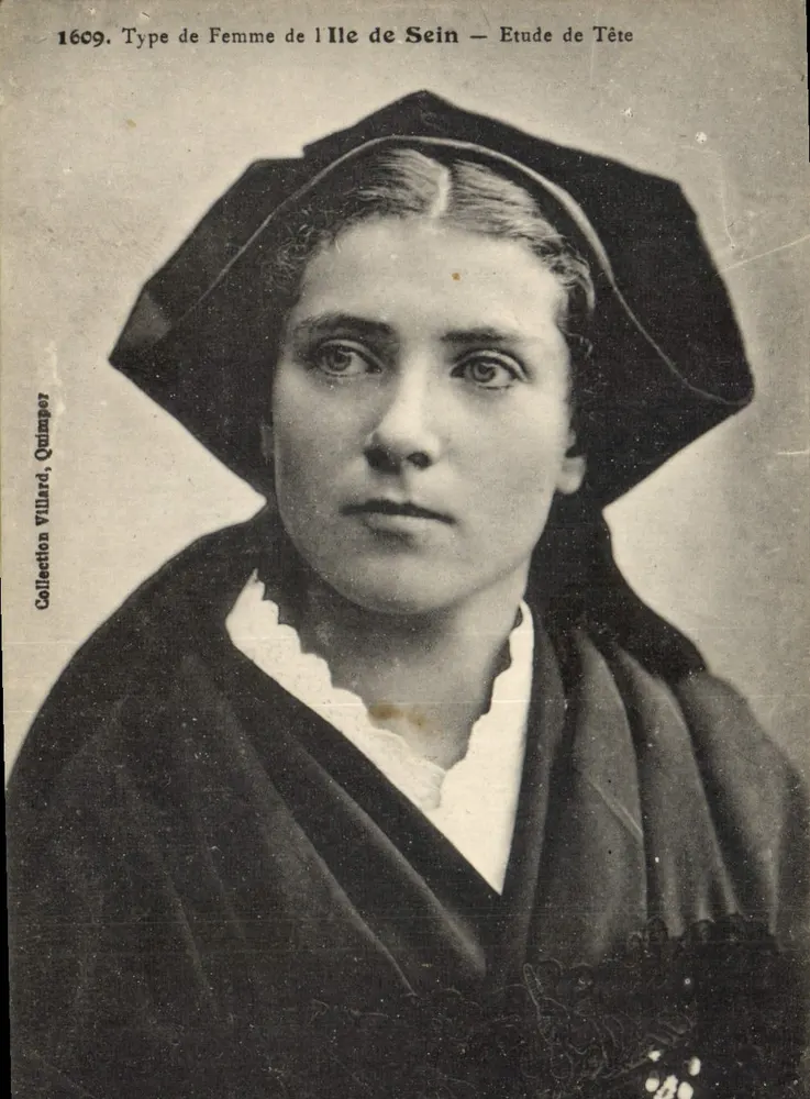 Frau von der Île de Sein — Kopfstudie — Sammlung Villiard, Quimper - Vorderseite