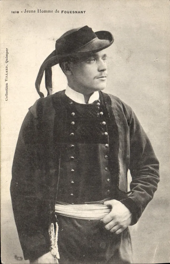 Jungmann aus Fouesnant — Sammlung Villard, Quimper — n° 1618 - Vorderseite