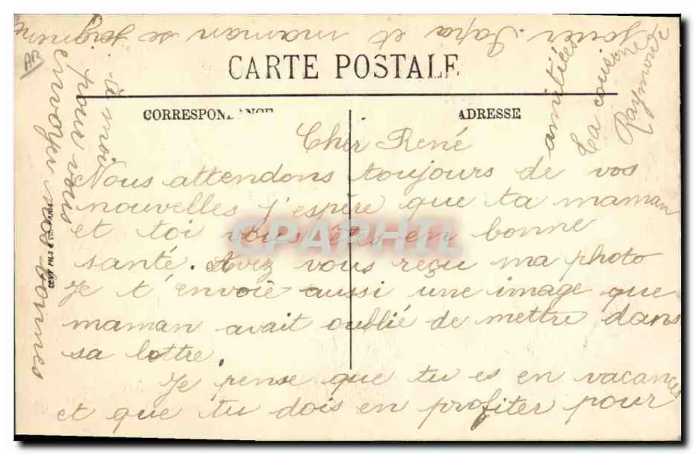 Homem em traje bretão — série 'Mœurs e Types Bretões' — editor não identificado - Verso